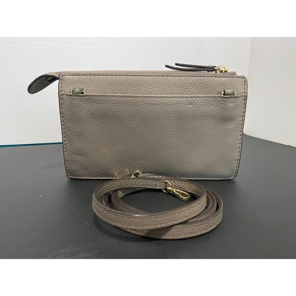 Kate Spade Jackson Crossbody Bag Slate Gray Pebbled Leather Wallet Clutch - Picture 6 of 12